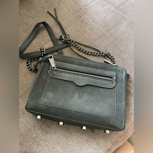 Rebecca Minkoff dark gray suede crossbody
